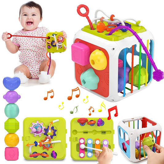 New Colorful Shape Blocks Sorting Game Baby Montessori Learning Educational Toys For Children Bebe Birth Inny 6 12 Months Gift