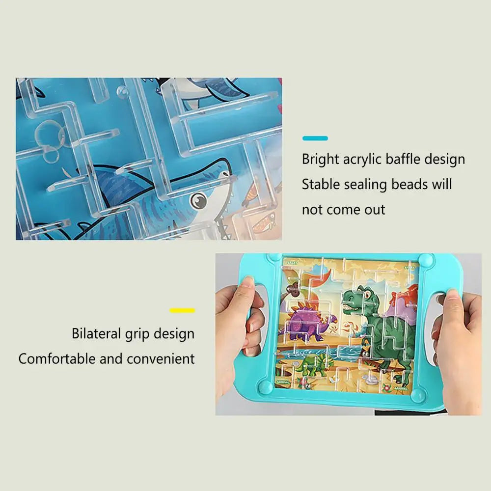 Gravity Balance 3D Maze Ball Sequential Puzzle Toy for Kids Montessori Early Education Adult Challenge Game Mental Training Laby