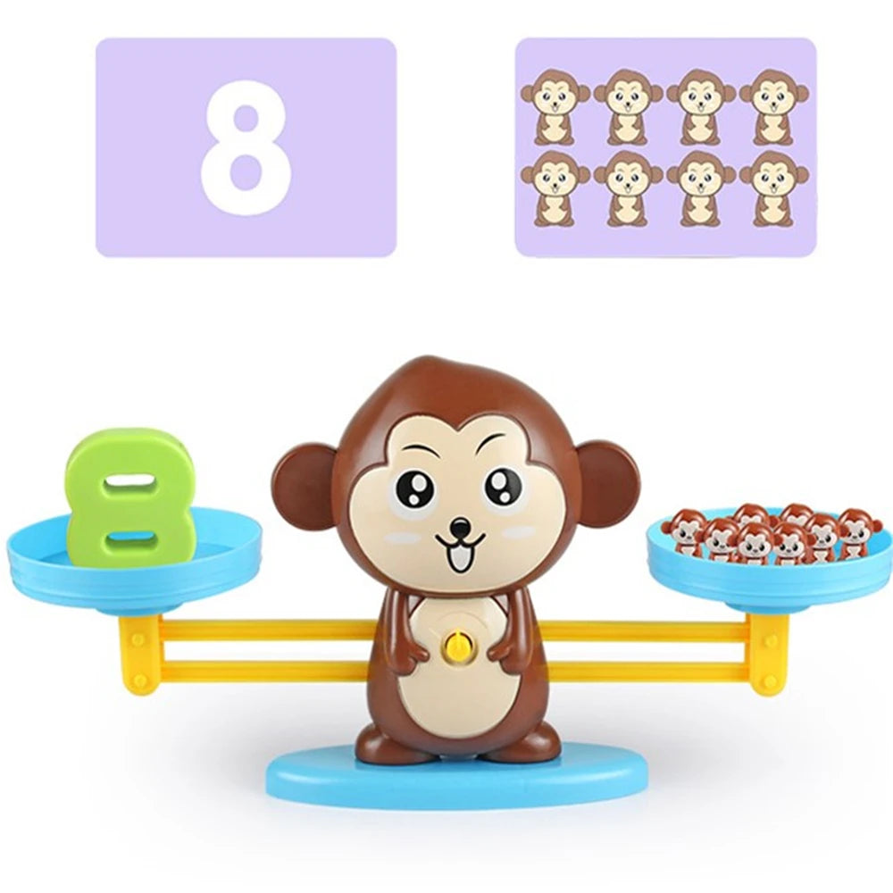 Montessori Math Toy Monkey Balance Baby Montessori Educational Games  Number Toy Educational Learning Toys Teaching Material