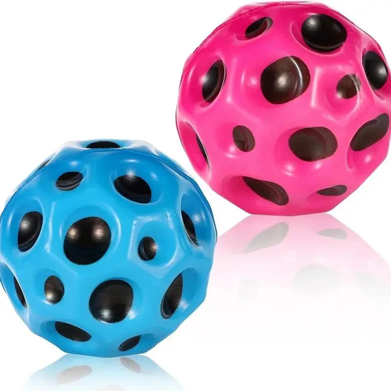 Bouncy Balls Rubber High Bouncing Balls for Kids Sensory Fidget Toys Stress Relief Hole Ball Sports Training Ball Outdoor Games